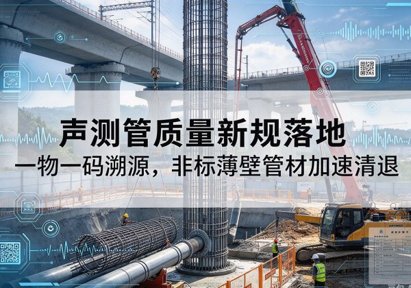 红塔声测管质量新规落地，一物一码溯源，非标薄壁管材加速清退
